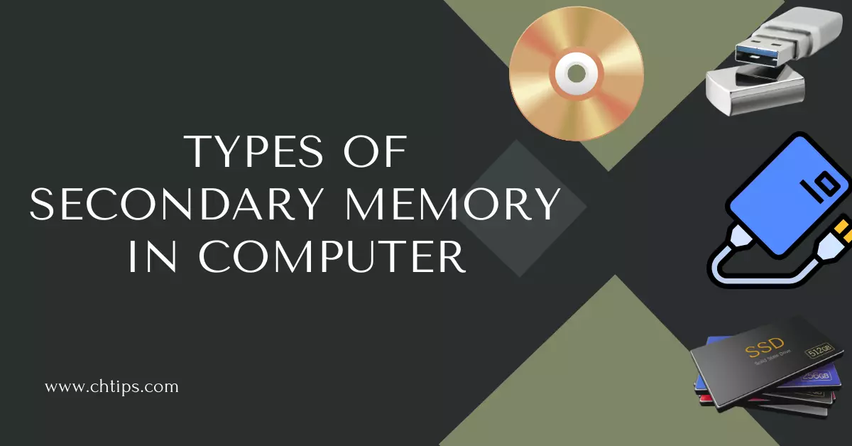 4 Different Types Of Secondary Memory In Computer System Function 